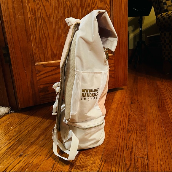 New Balance 2020 Nationals Indoor Athlete Backpack Rare Pink White Gold - Picture 3 of 10